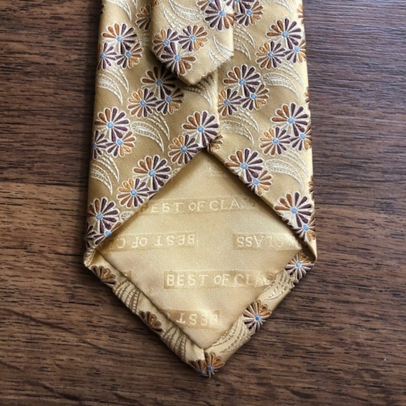 Robert Talbott Beat Of Class Gold Tie - Picture 5 of 8